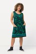Sukienka mini z dżerseju, wzór paisley, krój trapezowy, okrągły dekolt, bez rękawów