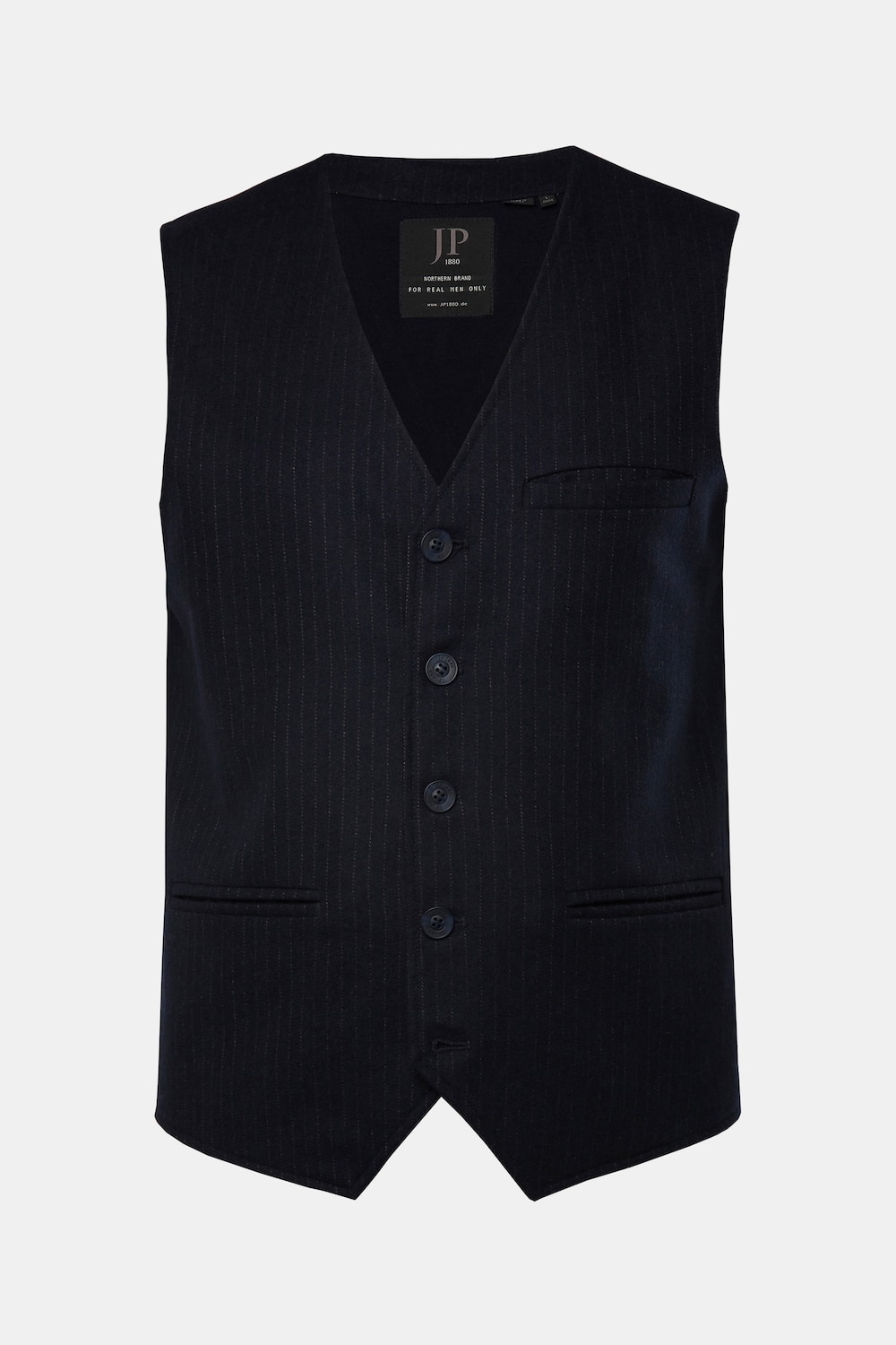 JP 1880 Weste, Nadelstreifen, Wollmix, Strickrücken, bis 7 XL