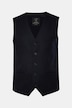 Gilet JP 1880, laine mélangée, dos en maille, fines rayures – jusqu'au 7 XL