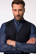 Gilet JP 1880, laine mélangée, dos en maille, fines rayures – jusqu'au 7 XL