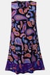Jersey mini-jurk, paisley, A-lijn, ronde hals, mouwloos