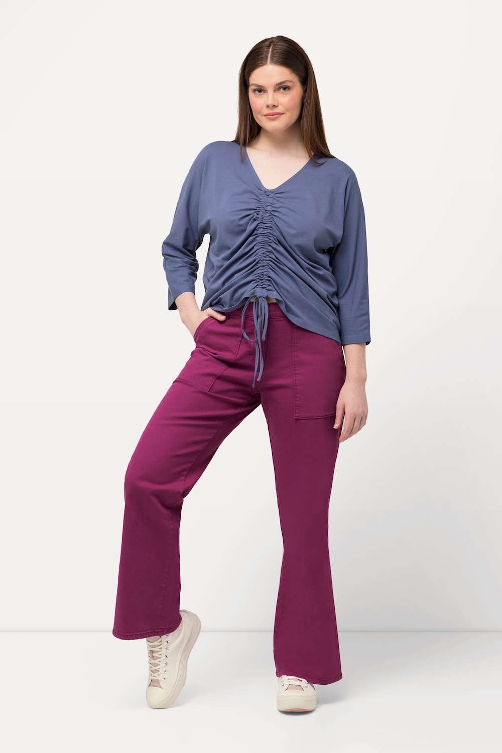 Große Größen Color-Jeans Mary, Damen, rot, Größe: 52, Baumwolle, Ulla Popken