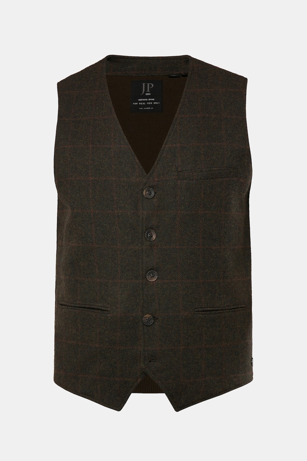 JP 1880 Weste, Karo, Strickrücken, bis 7 XL