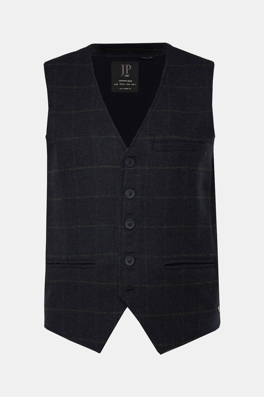 JP 1880 Weste, Karo, Strickrücken, bis 7 XL