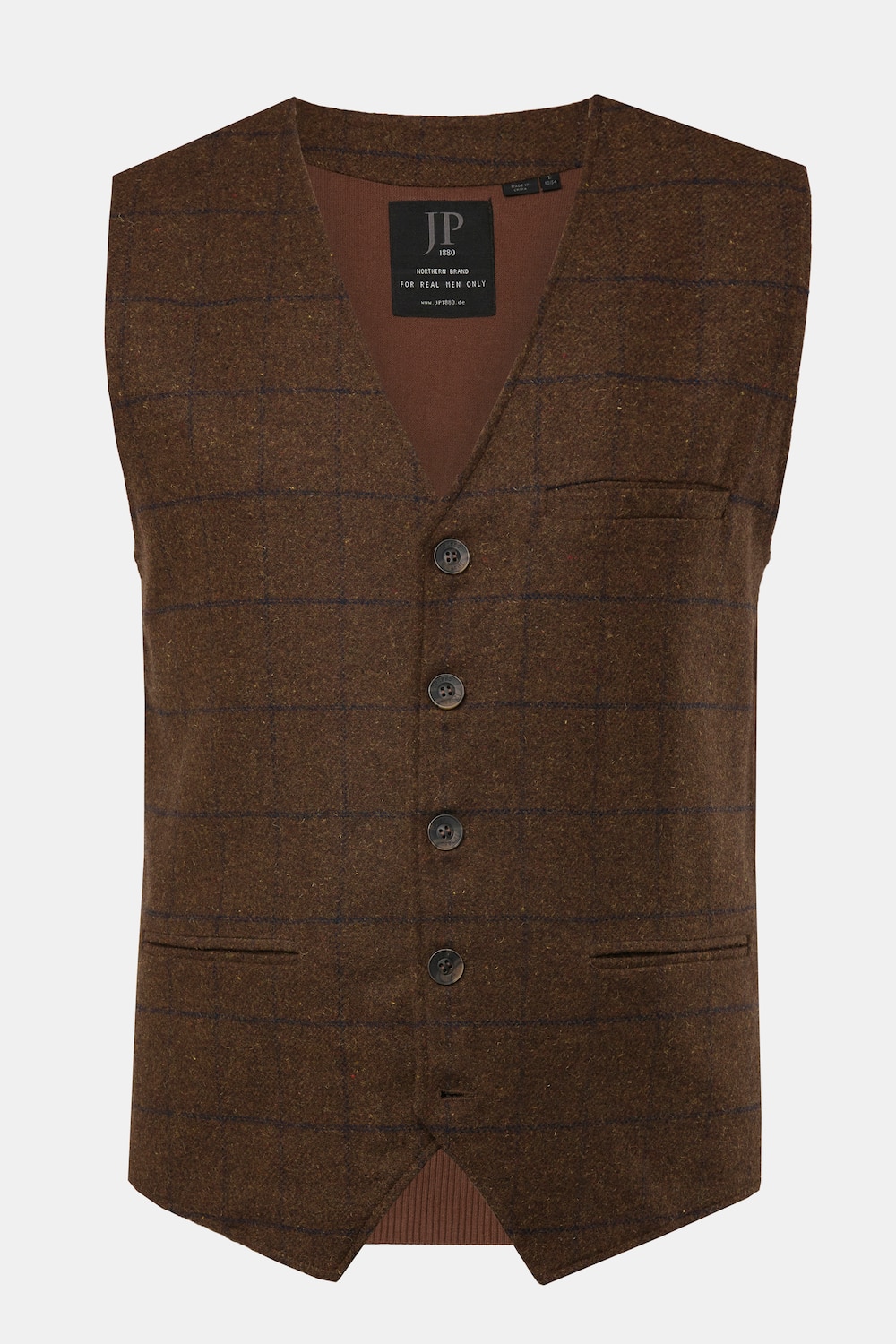 JP 1880 Weste, Karo, Strickrücken, bis 7 XL