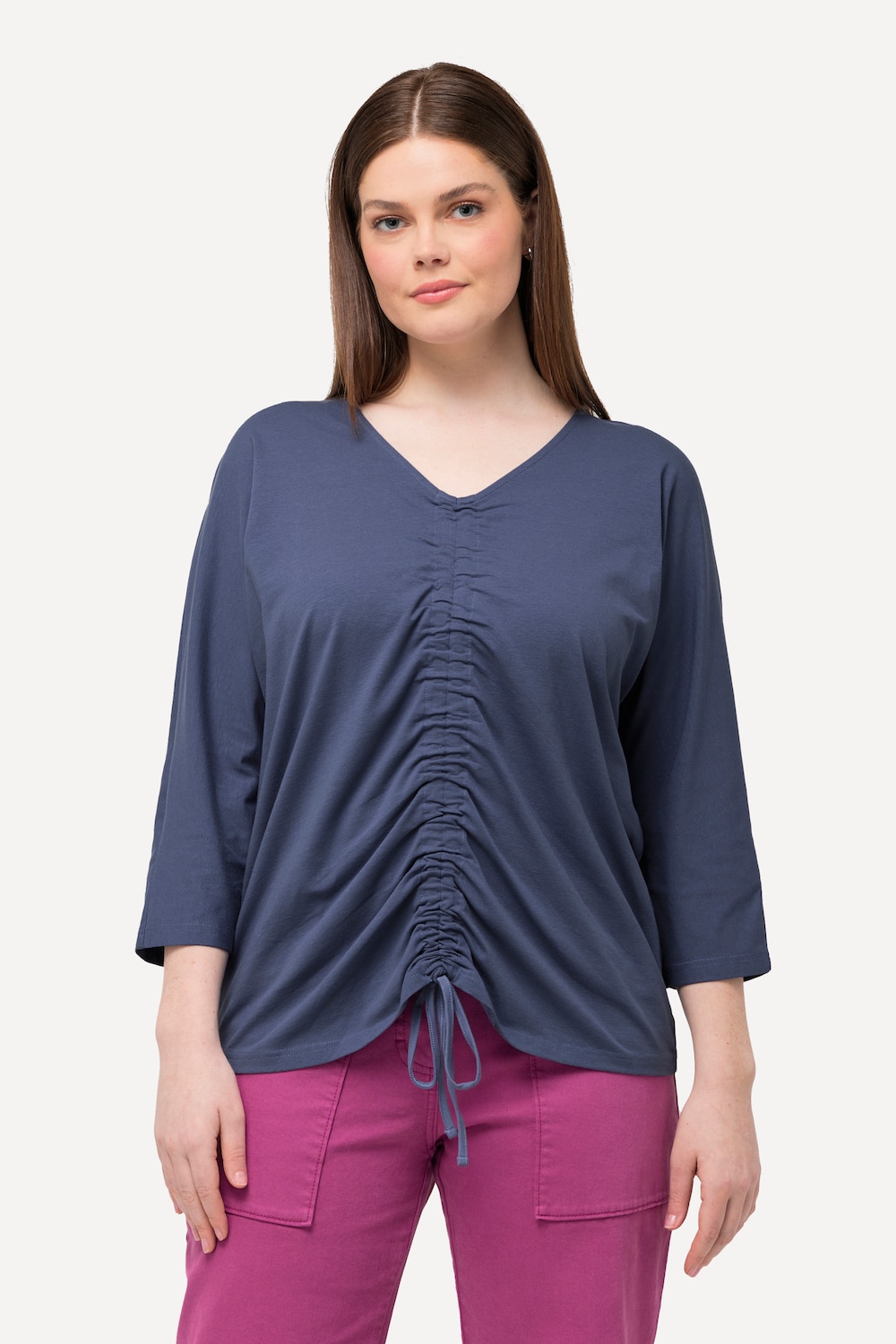 Große Größen T-Shirt, Damen, blau, Größe: 58/60, Baumwolle, Ulla Popken