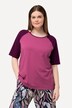 T-Shirt, Colorblocking, Rundhals, Halbarm, Biobaumwolle