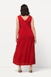 Kleid, Leinenmix, A-Linie, V-Ausschnitt, ärmellos