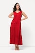 Kleid, Leinenmix, A-Linie, V-Ausschnitt, ärmellos