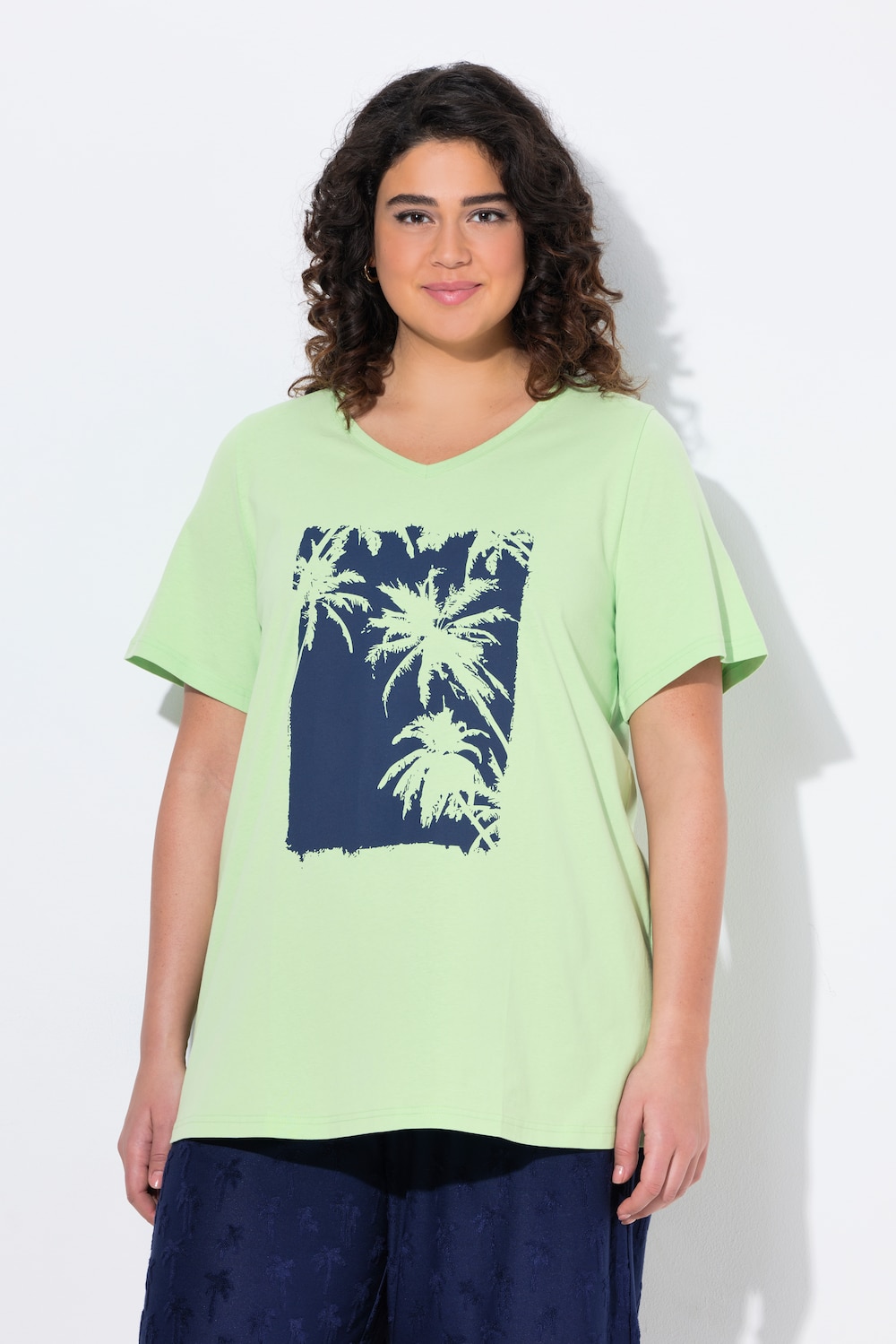 Große Größen T-Shirt, Damen, grün, Größe: 58/60, Baumwolle, Ulla Popken