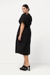 Kleid, Stickerei, Oversized, V-Ausschnitt, Halbarm