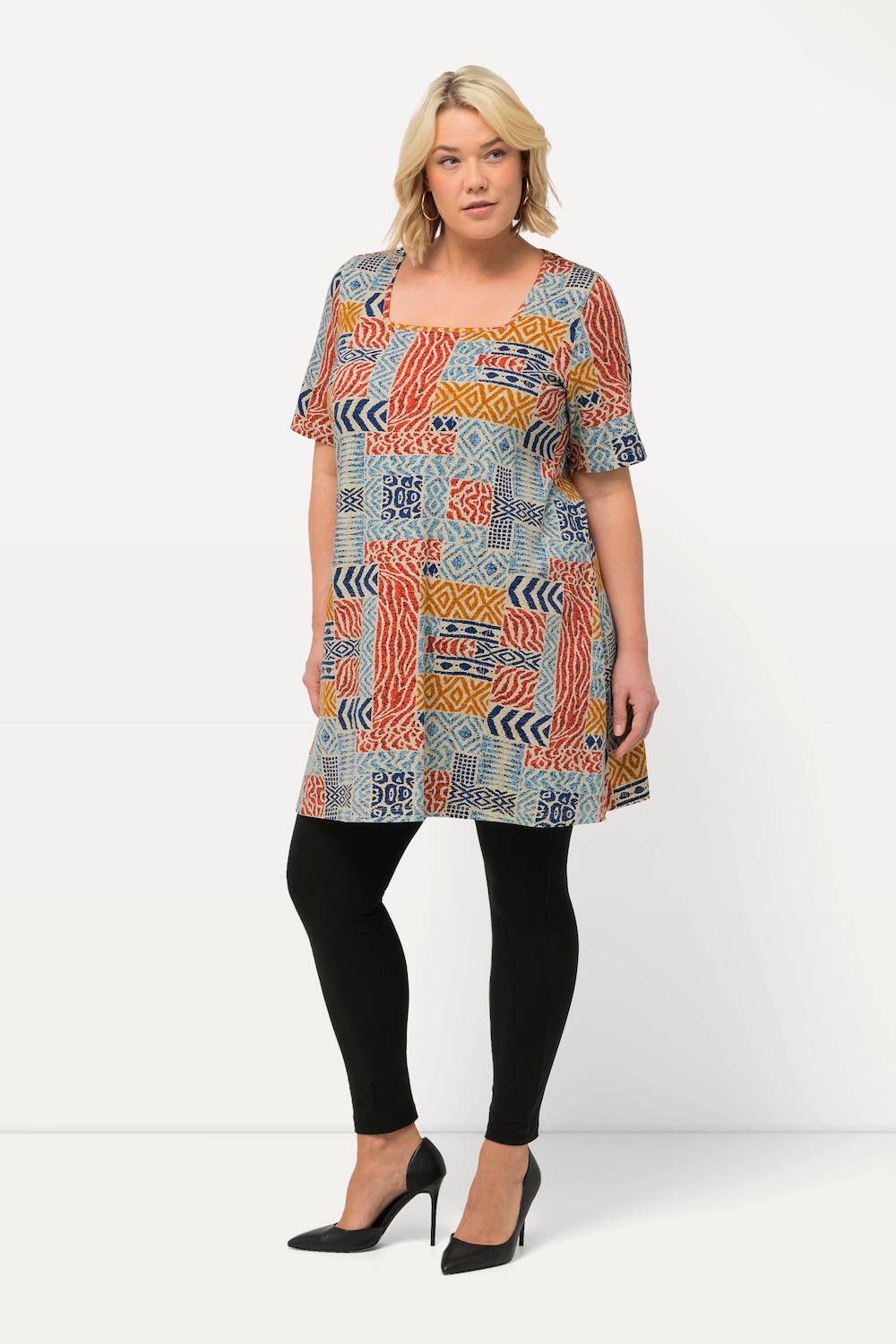 Große Größen Longshirt, Damen, beige, Größe: 50/52, Baumwolle, Ulla Popken