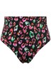 Bikiny kalhotky, vysoký pas, barevný leopardí vzor
