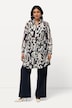 Longbluse, grafisches Design, Hemdkragen, Langarm