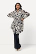 Longbluse, grafisches Design, Hemdkragen, Langarm