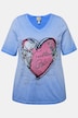 T-shirt, klederdracht-hart, classic, V-hals, korte mouwen