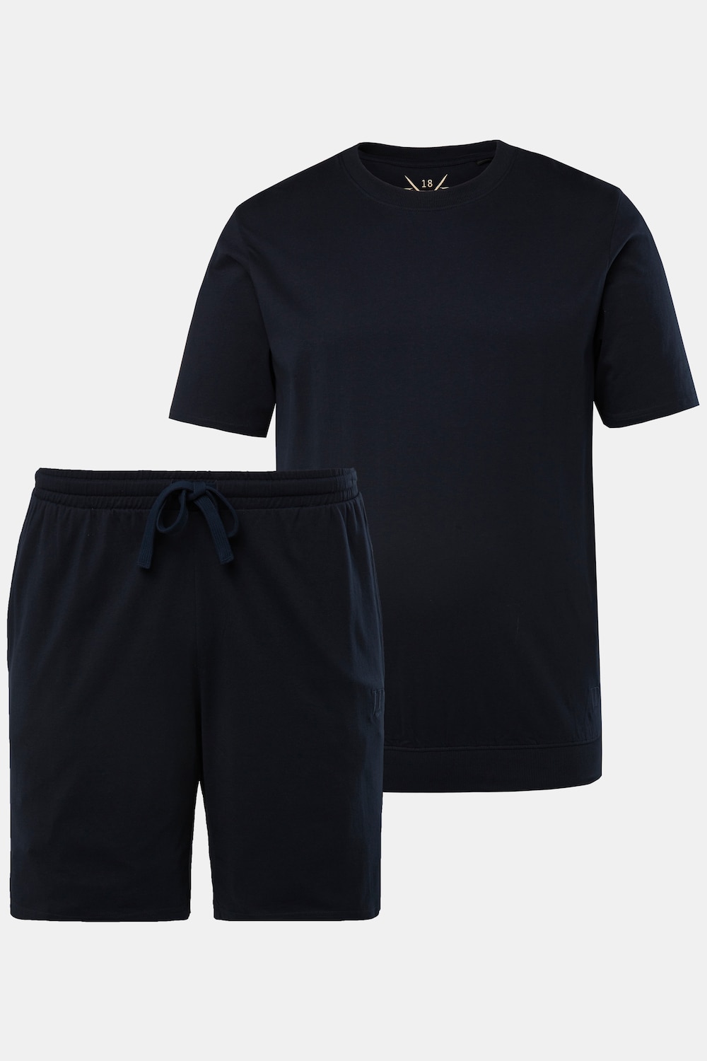 Schlafanzug, Bauchfit, kurzer Zweiteiler, bis 8 XL