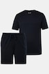 Pyjamas, kort todelt, mavevenlig pasform, op til 8XL,