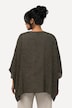 Bluse, 3D-striper, tolags, V-hals, halve ermer