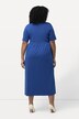 Sukienka z dżerseju, szew empire, trapezowy krój, dekolt w serek, rękaw 1/2