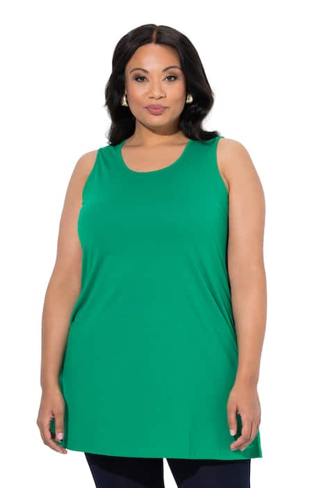 Top, A střih, kulatý výstřih, bez rukávů