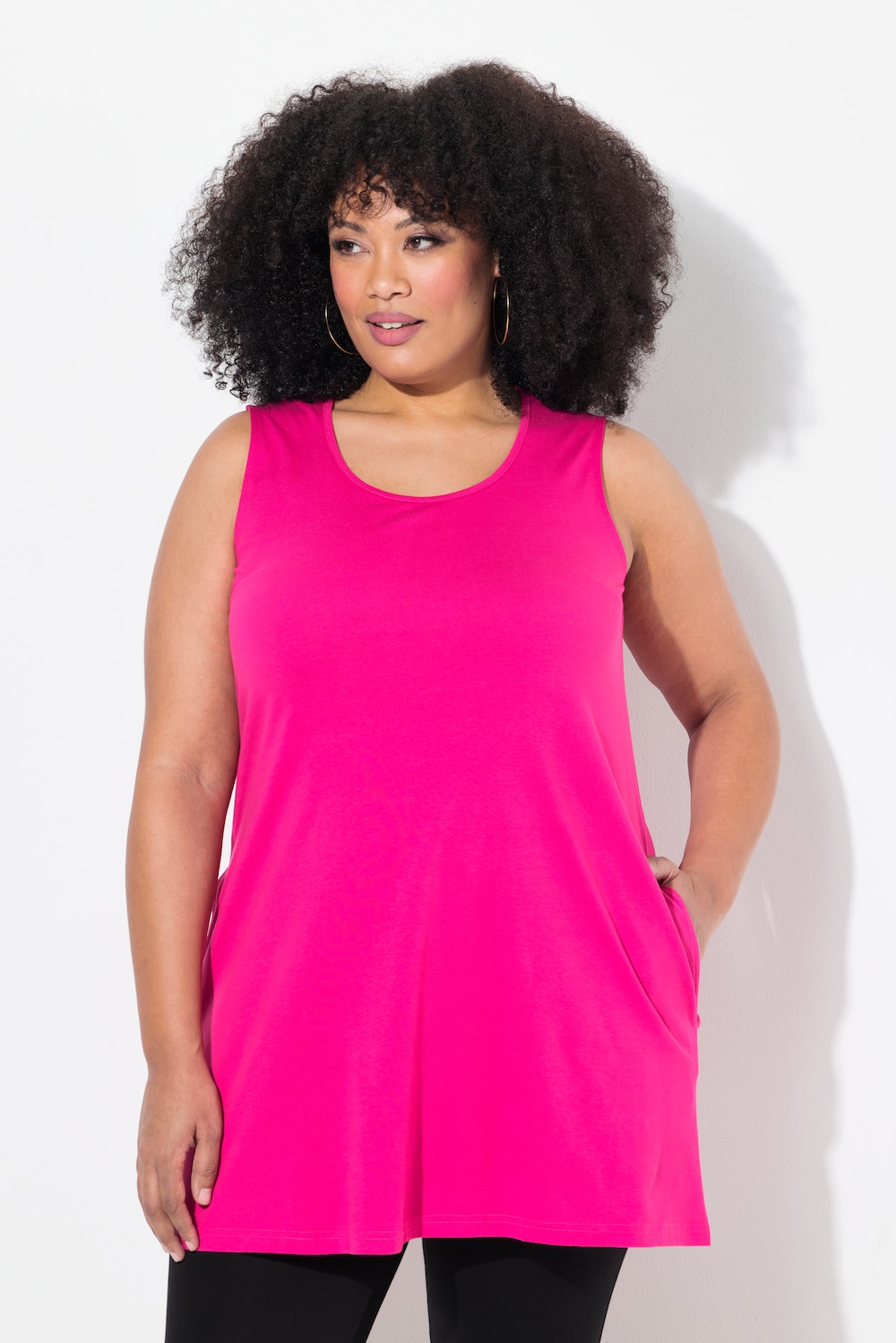 Große Größen Top, Damen, rosa, Größe: 62/64, Baumwolle, Ulla Popken