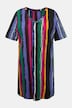 Stripe V-Neck Short Sleeve Knit Tunic