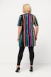 Stripe V-Neck Short Sleeve Knit Tunic