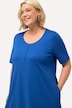 Zipper Neckline Knit Short Sleeve Pocket Tunic