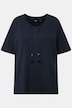 Genser/sweatshirt, ståkrage, pyntebånd, halve ermer, modalblanding