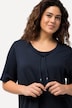 Genser/sweatshirt, ståkrage, pyntebånd, halve ermer, modalblanding