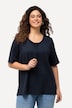 Genser/sweatshirt, ståkrage, pyntebånd, halve ermer, modalblanding