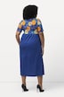 Floral Top Print Empire A-line Pocket Knit Dress
