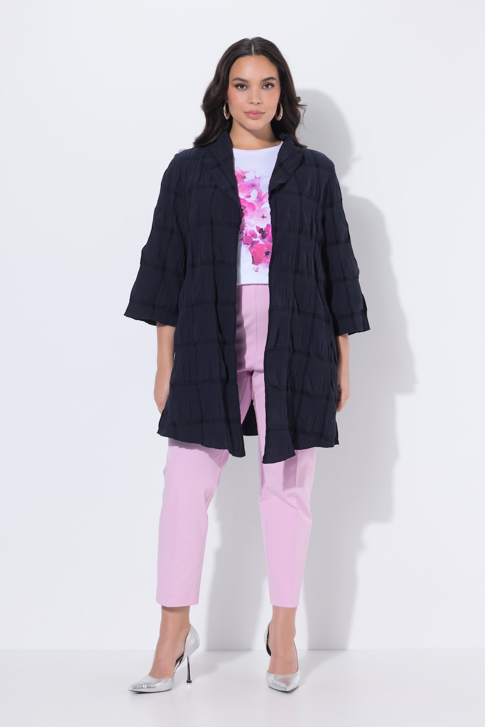 Thumbnail - Große Größen Jacke, Damen, blau, Größe: 58/60, Baumwolle, Ulla Popken