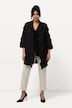 Jacke, 3D-Struktur, A-Linie, V-Ausschnitt, 3/4-Arm