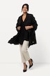 Jacke, 3D-Struktur, A-Linie, V-Ausschnitt, 3/4-Arm