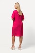 Kleid, Leinenmix, Oversized, V-Ausschnitt, Halbarm
