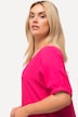 Kleid, Leinenmix, Oversized, V-Ausschnitt, Halbarm
