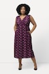 Matte Jersey Dot Print Empire Tank A-line Pocket Dress