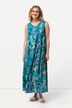 Patch Print Sleeveless Maxi Dress