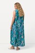 Patch Print Sleeveless Maxi Dress