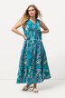 Patch Print Sleeveless Maxi Dress