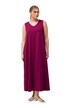 Žerzejové maxi šaty, A střih, výstřih do V, bez rukávů