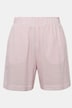 Shorts, vide ben, musselin, striper, elastisk linning