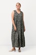 Maxikleid, gemustert, A-Linie, V-Ausschnitt, ärmellos
