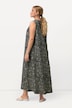 Maxikleid, gemustert, A-Linie, V-Ausschnitt, ärmellos
