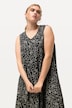 Maxikleid, gemustert, A-Linie, V-Ausschnitt, ärmellos