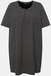 T-shirt, met patroon, A-lijn, ronde hals, halve mouwen