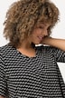 T-shirt, met patroon, A-lijn, ronde hals, halve mouwen