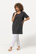 T-shirt, met patroon, A-lijn, ronde hals, halve mouwen